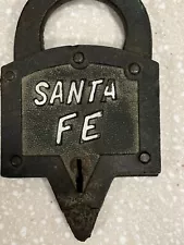 Antique Santa Fe Railway Keen Kutter General Lock