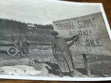 Antique Photograph Tuscarora Park Summit Sigh "For Sale" RARE A1