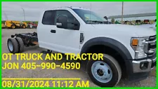 2021 Ford F-550 4wd Extended Cab 84in CTA Chassis 7.3L Gas 10spd SuperCab