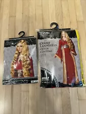 Game of Thrones Queen Cersei Lannister spirit halloween costume Plus Size W/ Wig