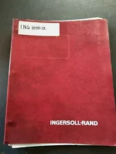 INGERSOLL RAND VIBRATORY COMPACTOR PARTS MANUAL SD40 or SP84 SPF84