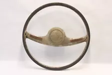 Original 1946 1947 Hudson Super 6 8 Car Truck Steering Wheel w/ Button 17"