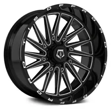 20x12 TIS 547BM Black Milled Rims Wheels Fit 6 lug Ford F150 Navigator Sale