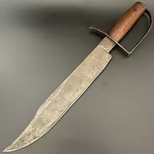 Antique Civil War Confederate D-Guard Bowie Knife 17”, No Sword, “SOLID & SHARP”