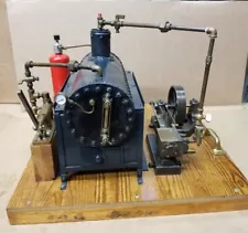 Antique Sipp Model Steam Engine With Boiler