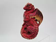 WINDSTONE EDITIONS young DRAGON red brimstone? violet flame? Sculpture Figurine