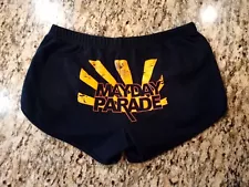 Vintage EMO SCREAMO Mayday Parade CONCERT Tour SIGNED! GIRLS (M) BOARD SHORTS