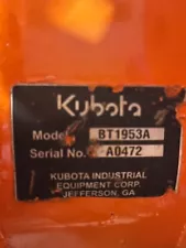 Used 24" Kubota excavation bucket