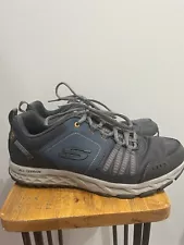 Skechers Mens Escape Plan 56255S Black Blue Hiking Shoes Sneakers Size 10