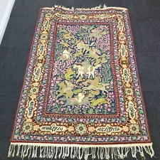 Wool Tapestry Carpet With Horse and Person Design (20) #414