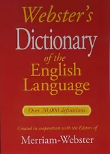 Webster's Dictionary of The English Language Paperback Edition (Merriam-Webster)