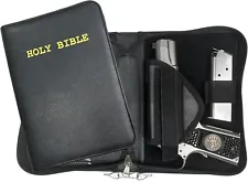 GARRISON GRIP High-End Faux Leather Locking Bible Gun Case for LG to SM Guns