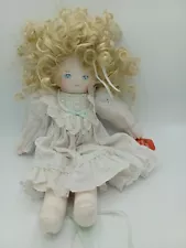 *HANDMADE CLOTH/RAG DOLL WITH EMBROIDERED TAG/18" Very Nice