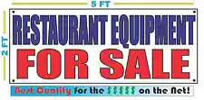 RESTAURANT EQUIPMENT FOR SALE Banner Sign NEW Larger Size Best Quality for The $