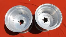 ð (2) CENTER LINE AUTO DRAG WHEELS - 15 x 14" - Ford Chrysler ð