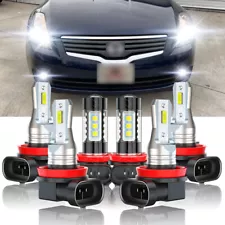 For 2007-2018 Nissan Altima Combo LED Headlight High/Low +Fog light Bulbs Kit (For: 2007 Nissan Altima)