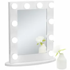 Hollywood Makeup Vanity Mirror LED Light & 10 Long-lasting Bulbs Wall Mounted