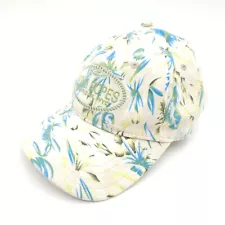 King Ropes Sheridan Wyoming Strapback Hat Baseball Dad Cap Floral Tropical White