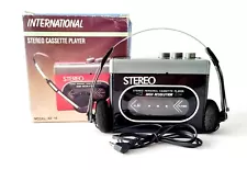 Walkman International Stereo Cassette Player 1980s Vintage Collectible NIB RARE