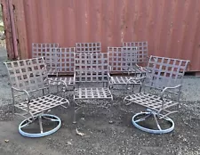 vintage wrought iron patio furniture Seating For 8