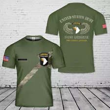 Custom Name US Army 101st Airborne Fort Campbell T-Shirt Unisex Gift For Dad