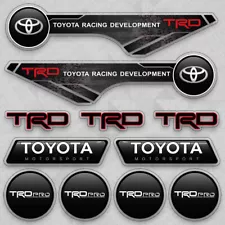 Toyota TRD Racing Pro Motor Sport Car 3D Logo Sticker Vinyl Decal Stripes Decor (For: More than one vehicle)