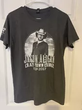 Jason Aldean They Don't Know Tour 2017 VIP concert Graphic Shirt Size Medium