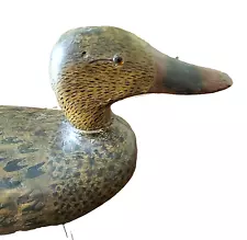 Vintage Restored Wood Mallard Hen Decoy