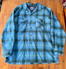 Pendleton 100% Virgin Wool Board Shirt Size XL