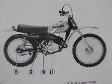 1975 KAWASAKI 125 KD125 DIRT BIKE MOTORCYCLE OWNERS OPERATORS MANUAL VERY GOOD