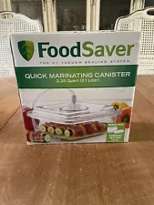 Food Saver Quick Marinating Canister 2.25 Quart NIB