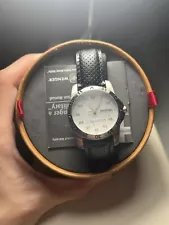 New Black leather strap Wenger Watch