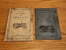 McCormick Deering Instruction Overhauling 10-20 and 15-30 Tractors Book