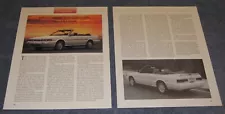 1991-92 Infiniti M30 Convertible History Info Article "New Old Stock"