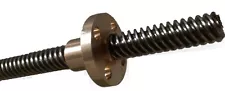 2 x TR8*8 4-START ACME LEAD SCREWS - 500MM W/BRASS NUTS