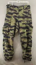 Tru Spec Mens Pants Small-Reg Green Tiger Camo Military Cargo