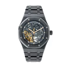 Audemars Piguet Royal Oak Watch 41MM Skeleton Index Hour Markers Dial Ceramic