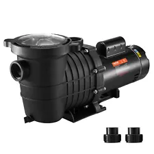 VEVOR Swimming Pool Pump 2HP 2-Speed Filter Pump w/Strainer for In/Above Ground