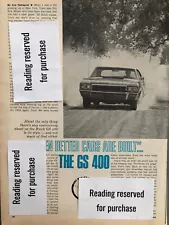 Vintage 1968 Buick GS 400 original article GM076