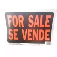 8.5 x 12 In. English/Spanish FOR SALE / SE VENDE ) Sign + Free Shipping