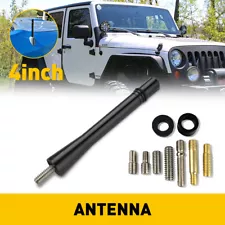 4" Short Black Aluminum Antenna AM/FM Mast for TOYOTA TACOMA 1995-2016 New