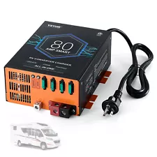 VEVOR RV Converter 80 Amp 110V AC to 12V DC RV Power Converter Battery Charger