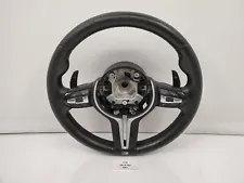 ✅ OEM BMW F80 F82 F87 M2 M3 M4 Steering Wheel M SPORT Black Leather w/ Shifters