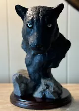 Tim Wolfe Sculpture "Panther Portrait” 2004 Item # 2067, Signed and Numbered