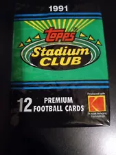 Topps Stadium Club 1991 Football card 12 pack (Brett Favre rookie year)