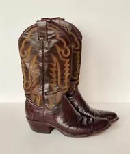 Justin’s Exotic Iguana Skin Women’s SZ 7 Cowboy Cowgirl Western Boots Style 4711