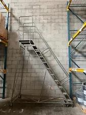 10-Step Rolling Warehouse Ladder