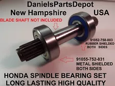 x2 HONDA 4514 4518 SPINDLE BEARING 91052-758-003 /96150-62040-10 & 91055-752-831