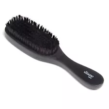 Diane 100% Soft Boar Bristle Brush for Men and 1 Count (Pack of 1), Black