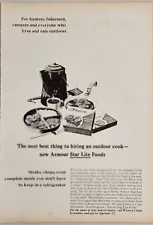 1962 Print Ad Armour Star Freeze Dried Star Lite Foods for Camping Outdoors